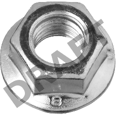 Гайка ЗУБР DIN 6923 с фланцем M14 5 кг кл. пр. 8 оцинк. 303630-14