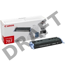 Тонер-картридж Canon 707Bk (9424A004) Black черный, 2500 стр., для LBP- 5000/5100