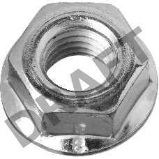 Гайка DIN 6923 с фланцем, M8, 6 шт, кл. пр. 6, оцинкованная, ЗУБР