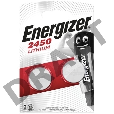 Батарейка Energizer CR2450 BL2 Lithium 3V (2/20/280) (2 шт.)