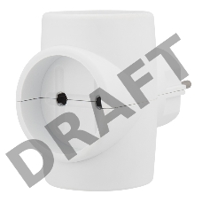 Тройник электрический без заземления 220 В, 6A REXANT