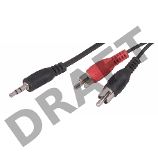 Шнур REXANT Стерео 3,5 мм - 2 RCA, 10 м (10 шт./уп.)