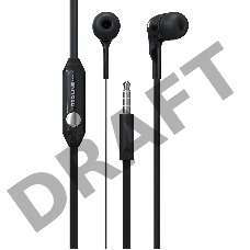 Гарнитура вкладыши Redline E01 черный проводные (в ушной раковине)