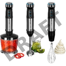 Блендер погружной Redmond RHB-2983 1200Вт черный/серебристый