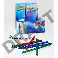 Пружины для переплета пластиковые Office Kit d=6мм A4 белый (100шт) BP2001