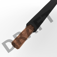 Кабель гибкий сварочный КГтп-ХЛ 1х25 мм², длина 3 метра REXANT