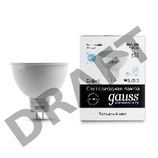 Светодиодная лампа GAUSS 13539 LED Elementary MR16 GU5.3 9W 680lm 6500K 1/10/100 0
