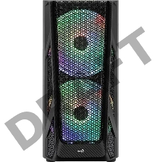 Корпус Aerocool AirHawk Duo-G-BK-v1 черный без БП ATX 5x120mm 5x140mm 2xUSB3.0 audio bott PSU