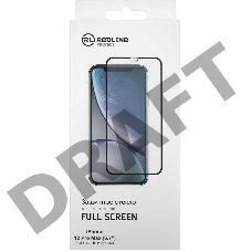 Защитное стекло для экрана Redline черный для Apple iPhone 12 Pro Max антиблик. 1шт. (УТ000021879)
