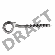 Крюк с резьбой BT 8-TE диаметр 8 мм, 2,3 кН