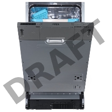 Встраиваемая посудомоечная машина Korting KDI 45140 / 45 см, 10 компл., А++/A/A, Электронное управление, индикаторы белого цвета Cold White, 5 программ, Активная сушка, Отложенный старт 3/6/9 часов, Разбрызгиватели S-Form,   Регулировка высоты корзины Eas