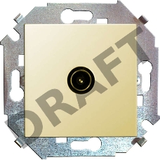 Механизм розетки TV СП Simon15 одиночная сл. кость Simon 1591475-031