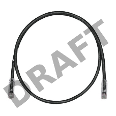 Кабель Патч-корд Panduit UTPSPL3MBLY вилка RJ-45 кат.6 3м чёрный LSZH