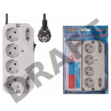 Сетевой фильтр Most СHV 2м (6 розеток) белый (коробка)