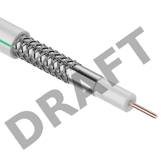 Кабель коаксиальный CAVEL SAT 703 B, Cu/Al/CuSn, 75%, 75 Ом, бухта 100 м, белый