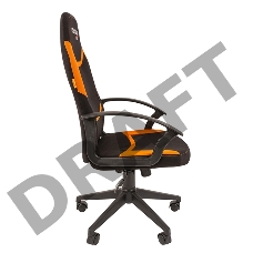 Игровое кресло Chairman game 9 чёрное/оранжевое