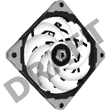 Вентилятор ID-COOLING NO-12015-XT-ARGB 120x120x15мм (40шт./кор, PWM, Low Noise, супер-тонкий, ARGB, резиновые углы, черный, 500-2000об/мин)  BOX