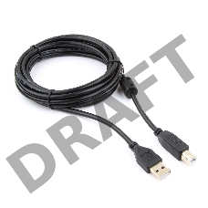 Кабель Gembird CCF-USB2-AMBM-10 USB 2.0 кабель PRO  для соед. 3.0м AM/BM  позол.конт., фер.кол., пакет 