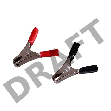 Зажим крокодил REXANT, длина 50 мм, ток 10A, 2 шт., пакет БОПП