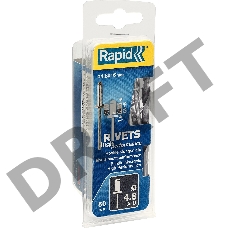 Заклепки RAPID заклепка из алюминия d4.8x16мм, 50 шт