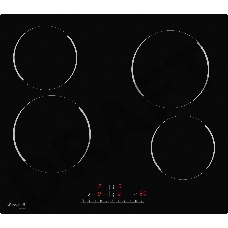 Встраиваемые электрические панели Weissgauff HV 640 BS, 60 см, стеклокерамика Vitro Ceramic Glass, черная