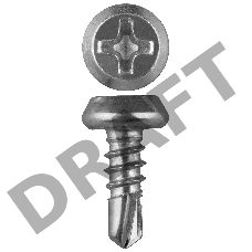 Саморезы КЛМ-СЦ со сверлом для листового металла, 11 х 3.8 мм, 22 000 шт, оцинкованные, ЗУБР