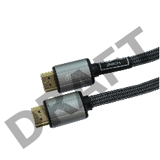 Кабель видео LAZSO WH-111-B HDMI (m)/HDMI (m) 3м. Позолоченные контакты черный 