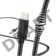 Кабель Hama 00183339 Lightning USB 2.0 (m) 1.5м черный