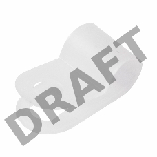 Кабельная скоба под винт REXANT 5 мм, белая, упаковка 50 шт.