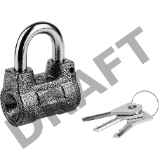 Замок навесной, дисковый механизм секрета, ВС2-4А