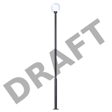 Опора КО 1(ф)-1-3м порош покраска черн. без ЗДФ Пересвет В00007134