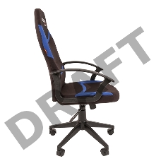 Игровое кресло Chairman game 9 чёрное/синее