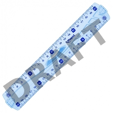 Линейка Maped Geometric 20см с держателем рельеф повер-ть град-ка с 2 сторон УФ чернила не пачк края