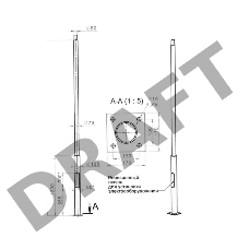 Опора КО 1(ф)-1-4м порош. покраска черн. без ЗДФ Пересвет В00007136