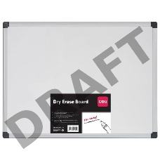 Демонстрационная доска Deli E39034A магнитно-маркерная лак 90x120см алюминиевая рама белый