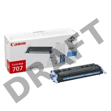 Тонер-картридж Canon 707C (9423A004) голубой, 2000 стр., для LBP 5000/5100