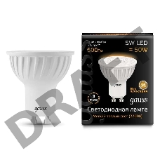 Лампа светодиодная GAUSS 101506105 LED MR16 GU10 5W 3000K
