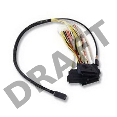  Кабель ACD-SFF8643-SAS8482SB-10M,  INT, SFF8643-to-4*SFF8482+SB ( MiniSAS HD-to-SAS internal cable) 100cm