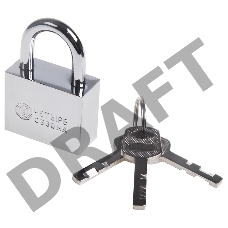 Замок навесной серия «Сталь» 40 мм ЧЕТЫРЕ СЕЗОНА