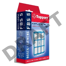 Фильтр Topperr д/пылесоса BOSCH, SIEMENS (00095771, 00618907) 1140 FBS 5