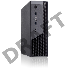 Корпус с блоком питания 250Вт. Сase Foxline mITX 250W TFX, 2xUSB3.0, Black/Black Trim, powercord
