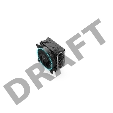 Кулер PCCooler GI-X5B S775/1151/55/56/AM2/2+/AM3/AM4/FM1/2/754/939/940 (24 шт/кор, TDP 195W, вент-р 120мм с PWM, Blue LED FAN, 5 тепловых трубок 6мм, 800-1800RPM, 30,5dBa)