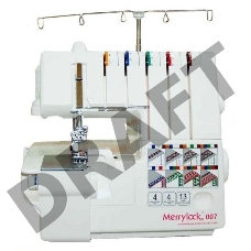 Оверлок Merrylock 007 (5-ти-ниточный), 20 швейных операций, 2-,3-,4-,5-ти ниточная строчка