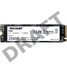 Накопитель SSD Patriot 256Gb M.2 P300 <P300P256GM28> (PCI-E 3.0 x4, up to 1700/1100MBs, 290000 IOPs, 3D QLC, SMI2263XT, TBW 80Tb, 22х80mm)