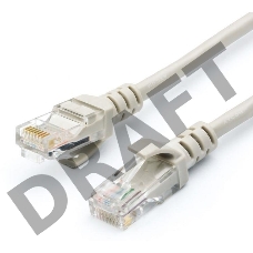 Кабель PATCH CAT5E UTP 3M GREY AT4718 ATCOM