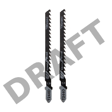 Пилка для электролобзика по дереву KRANZ T244D 100 мм 6 зубьев на дюйм 8-60 мм фигурный рез (2 шт./уп.) 