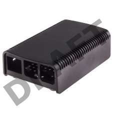 Корпус Raspberry Pi 3 Model B , 2-piece black case ASM-1900040-21, совместим с креплением VESA Mount (103-4300)