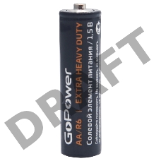 Батарейка GoPower R6 AA Shrink 4 Heavy Duty 1.5V (4/60/1200)