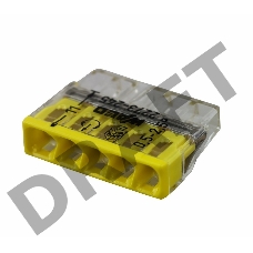 Клемма 5х(0.5-2.5мм) 5-х проводн. для распред. короб. (с контактн. пастой 