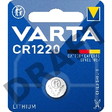 Батарейка Varta ELECTRONICS CR1220 BL1 Lithium 3V (6220) (1/10/100)